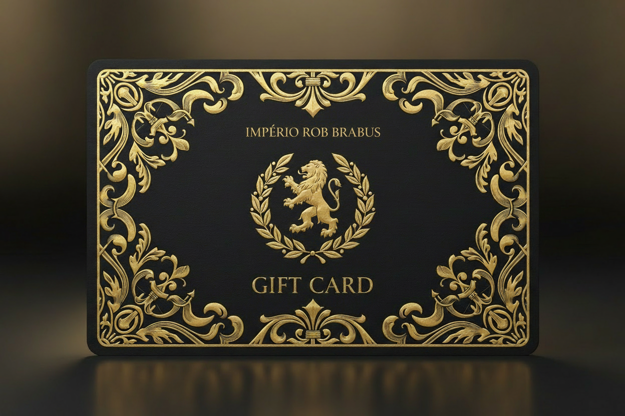 NESTA MESMA IMAGEM TROQUE AS PALAVRAS AURUM IMPERIAL POR IMPÉRIO ROB BRABUS